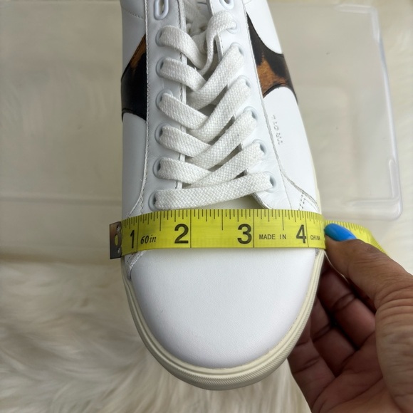 CELINE TRIOMPHE LEOPARD PRINT WHITE SNEAKERS
SIZE 40 
US 9.5 WOMANS - Picture 14 of 15